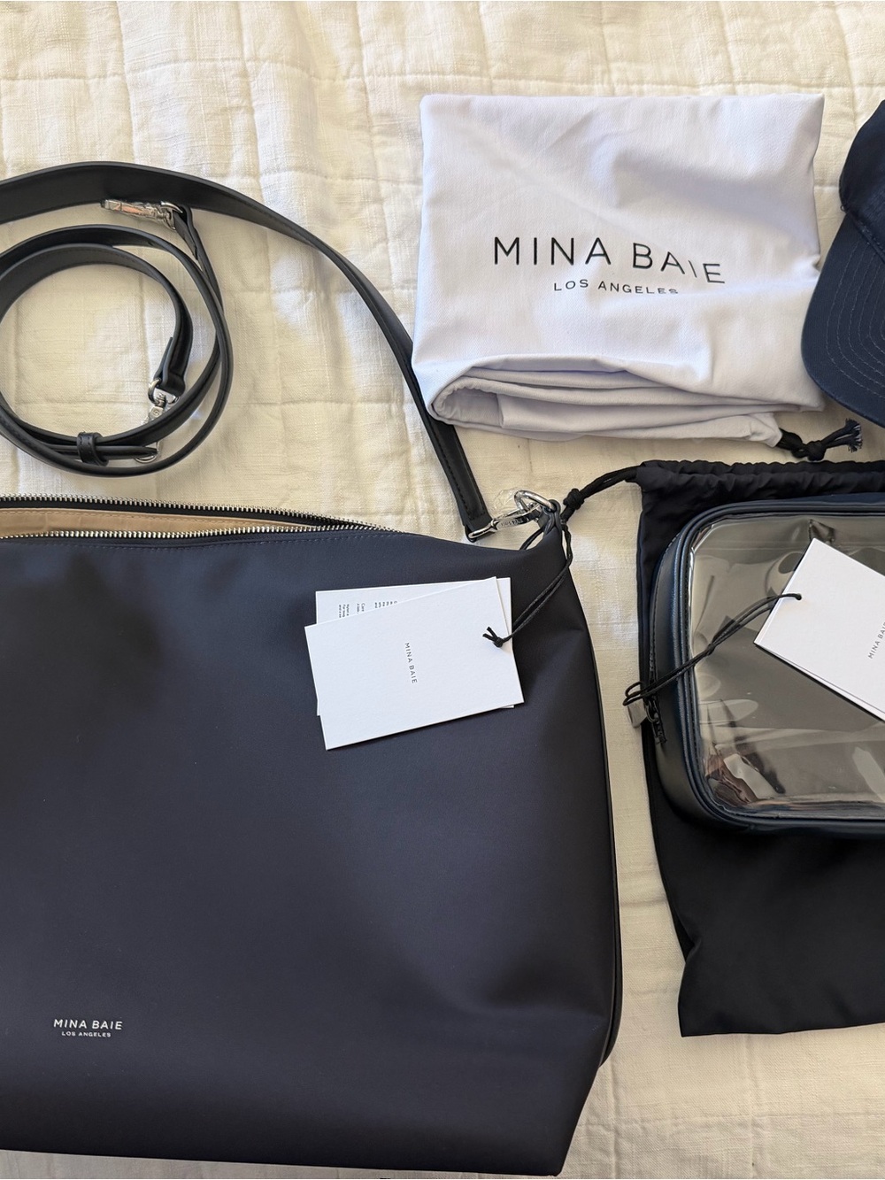 Mina Baie Sienna Nylon Midi in Midnight